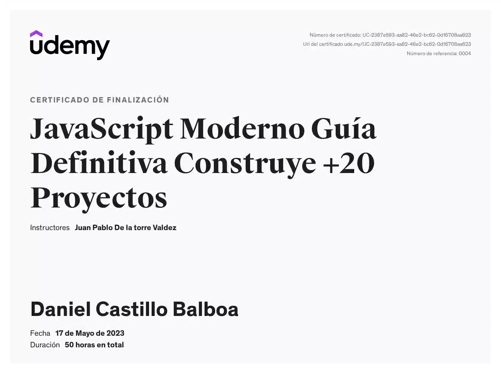 Imagen del titulo de Curso de Javascript completo de Daniel Castillo Balboa