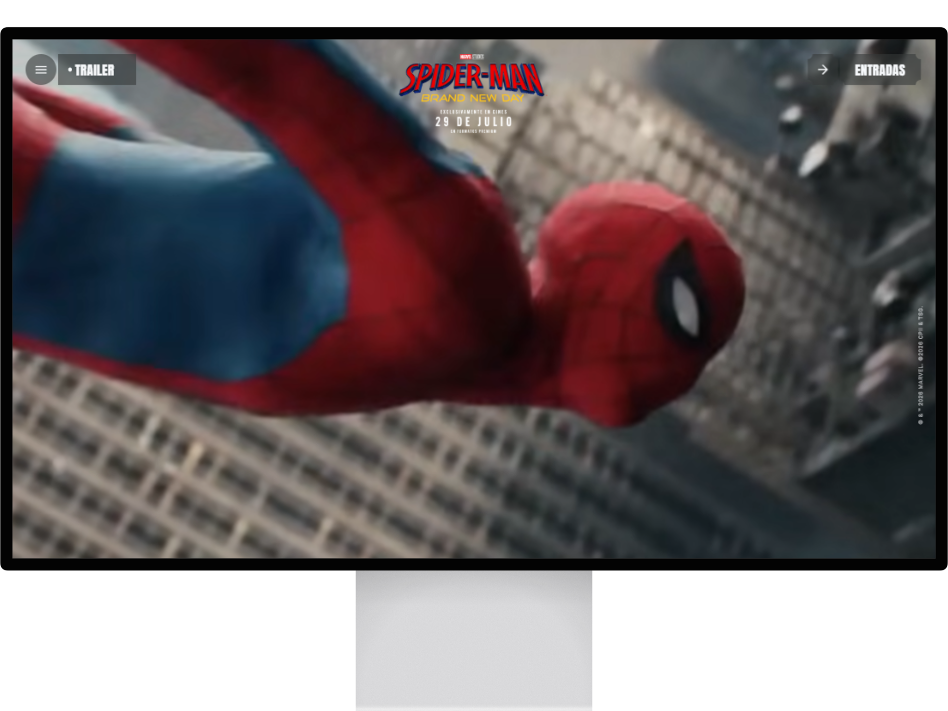 Vista de escritorio de Spider-Man Brand New Day, web hecha por Daniel Castillo Balboa
